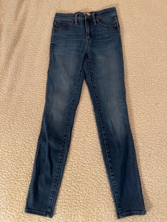 Madewell Denim - Madewell 10" High Rise Skinny Jeans Size 25 Medium Wash